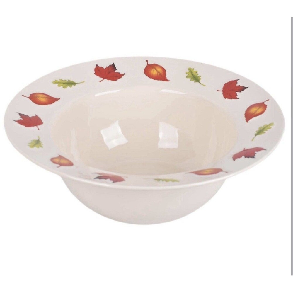 Temp-tations Seasonal 3-qt Embossed Bowl - Leaf